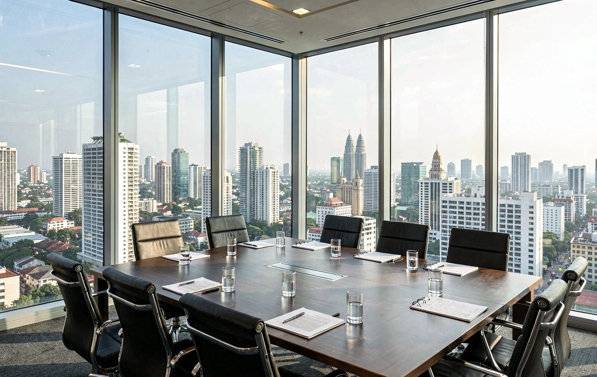 Bangkok business boardroom